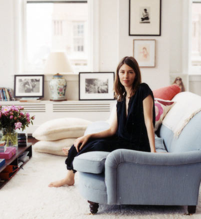 Sofia Coppola in her apartment