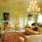 Downton Abbey and Highclere Castle interiors - drawing room