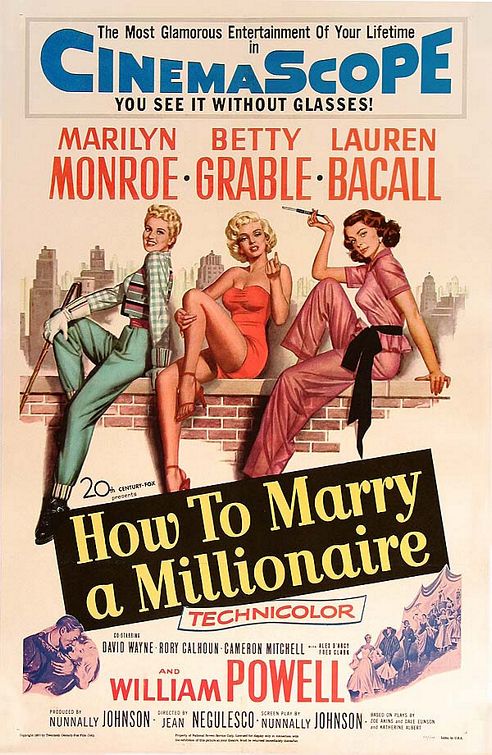 1953 How to Marry a Millionaire poster