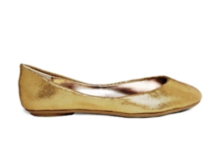 Steve Madden P-Heaven gold glitter flat shoe