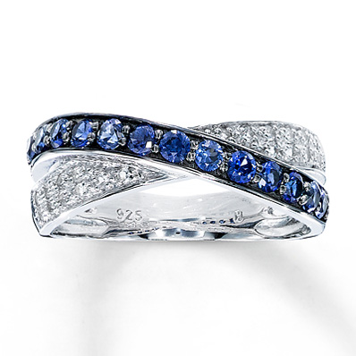 ... and lab-created ring, up to  for genuine sapphires and diamonds