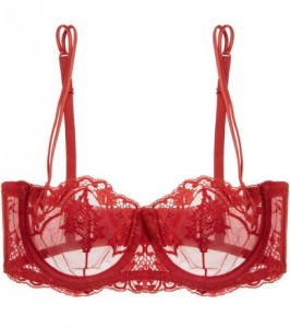 LUST-HAVE: Red La Perla El Color Rojo embroidered tulle and lace ...