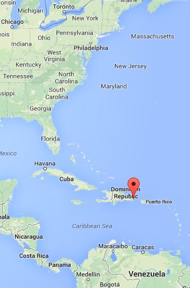 Punta Cana Dominican Republic Map | Map of Atlantic Ocean Area