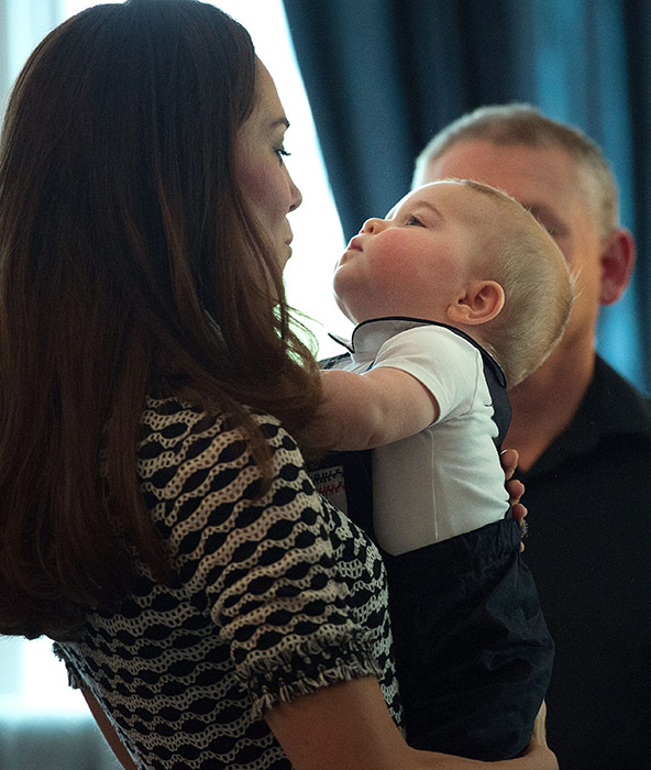 SHOP THIS LOOK: Kate Middleton's black and white geometric print dress by Tory  Burch