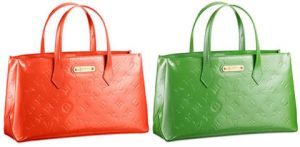 Louis Vuitton, Bags, Auth Louis Vuitton Handbag Sunset Orange Monogram  Vernis Wilsher Pm Used