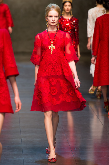 RUNWAY: Dolce and Gabbana Fall 2013 RTW collection