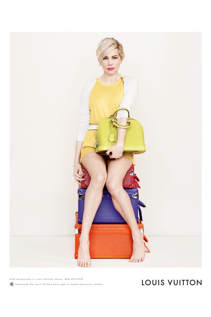 LUSCIOUS HANDBAGS: Michelle Williams by Peter Lindbergh for Louis
