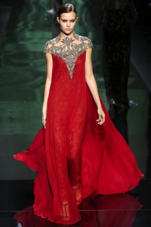 Runway: Monique Lhuillier Fall 2013 RTW collection